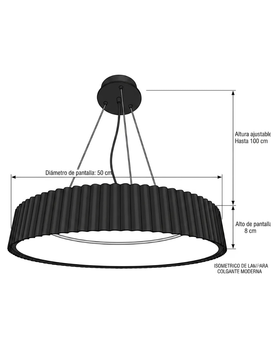 Lámpara colgante Cityluz led