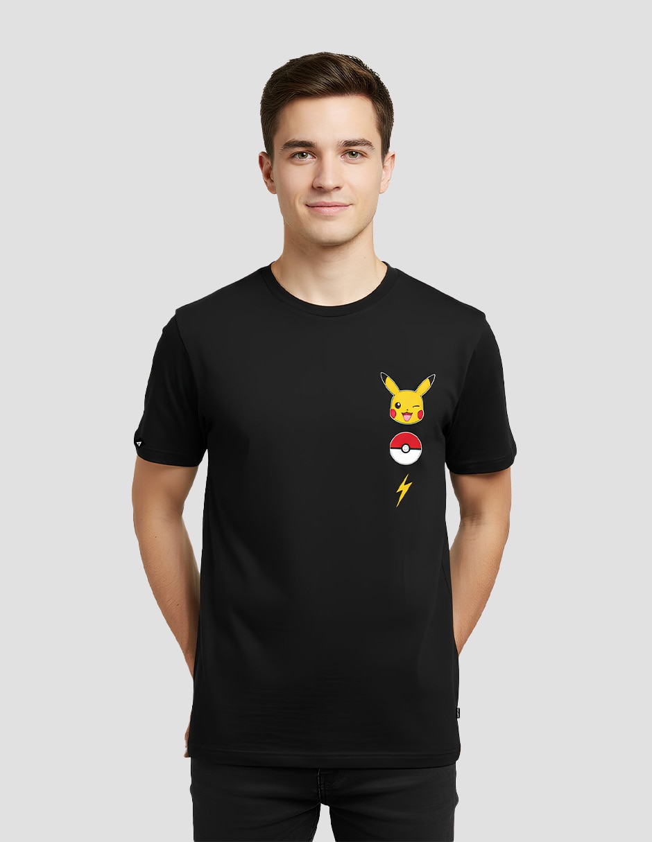 Set playera/playera pokémon cuello redondo para hombre