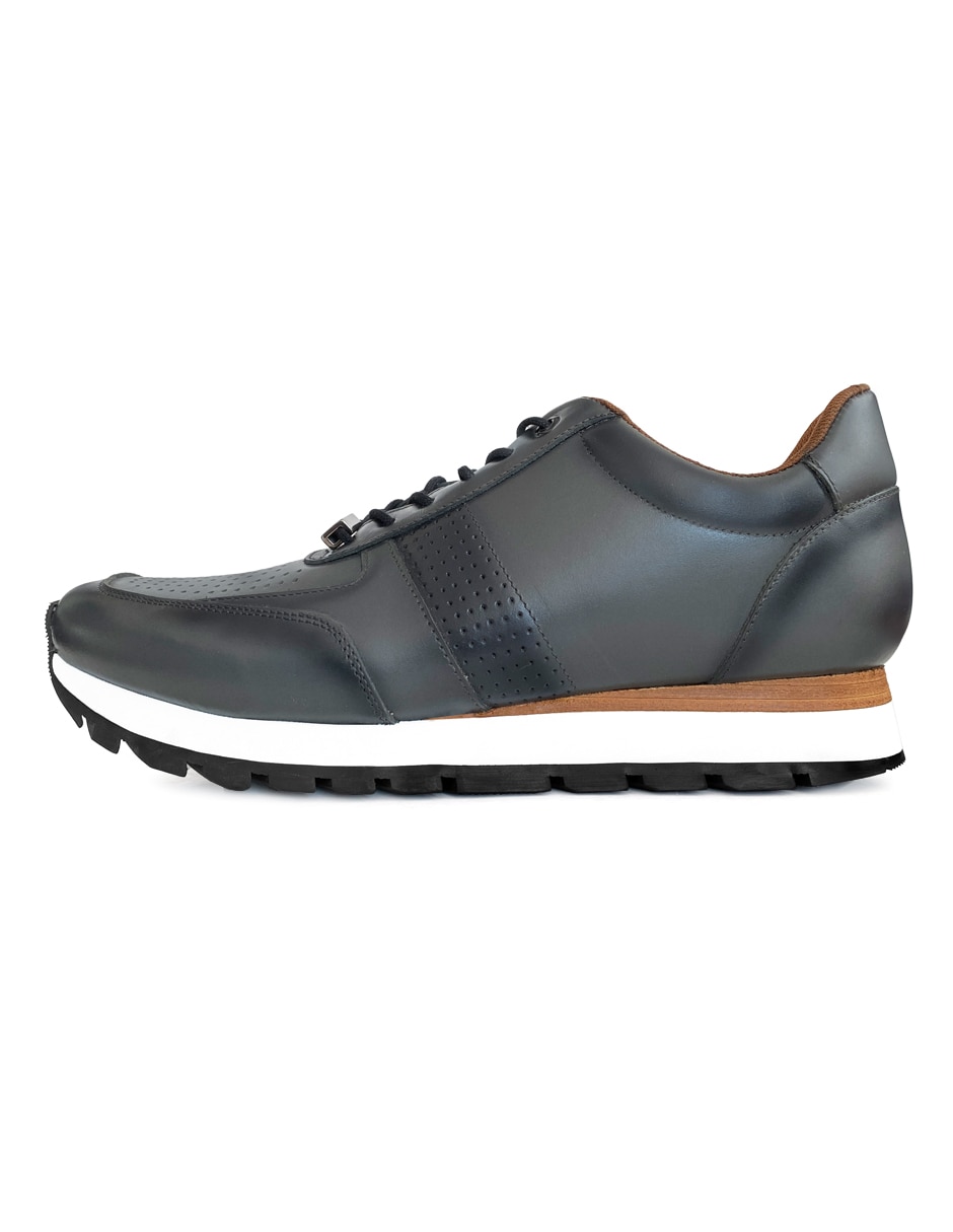 Tenis de piel para hombre