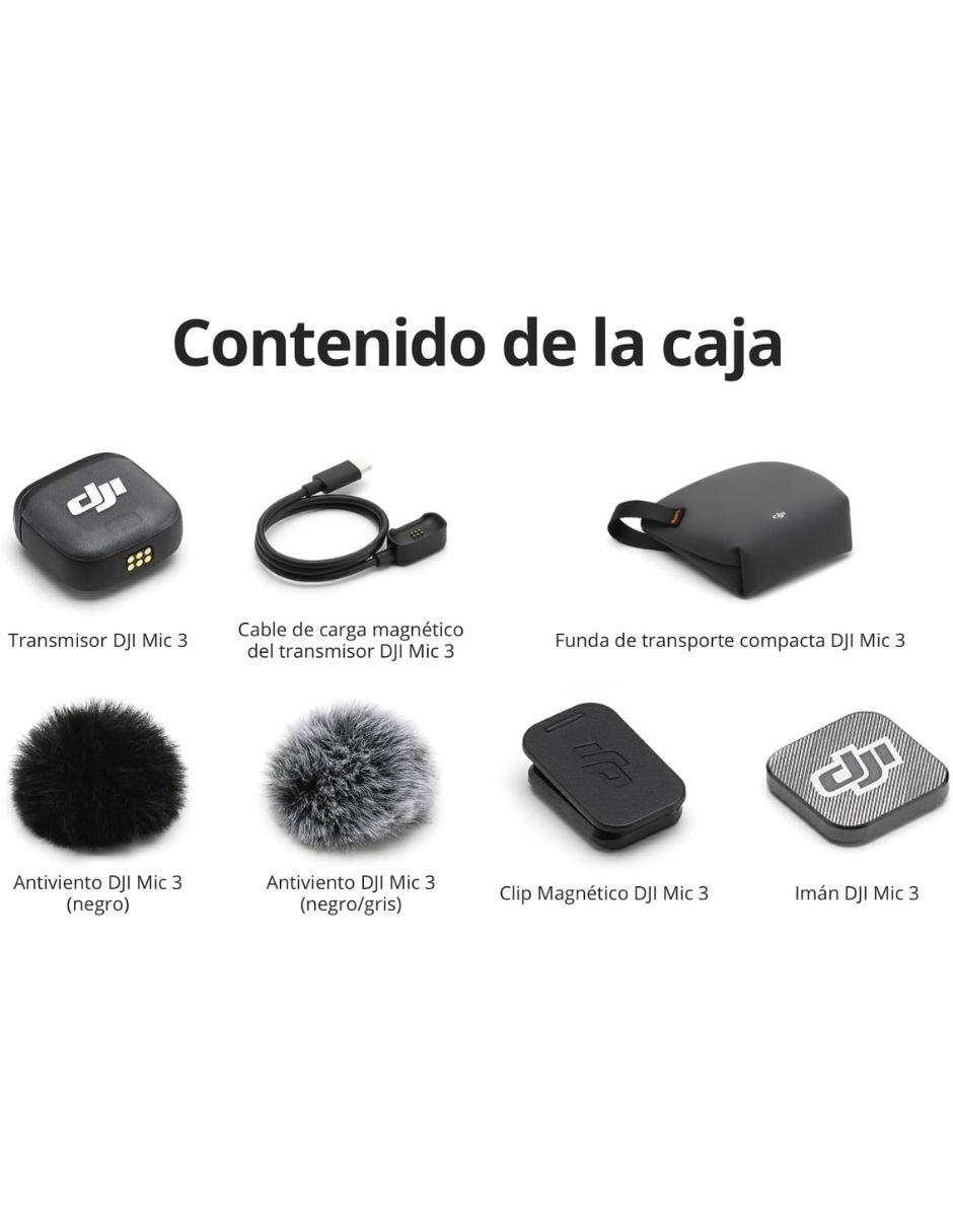 Micrófono Dji Mic 3 inalámbrica