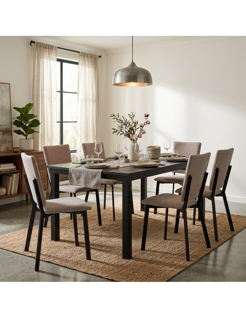 Comedor Zovi + Luxen Sochic para 6 personas