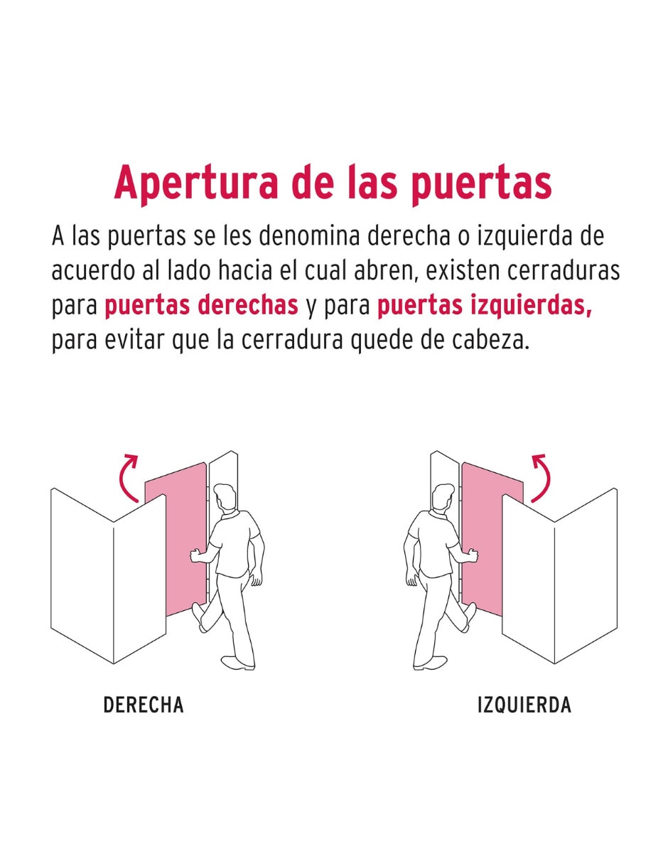 Cerradura Sobreponer Hermex CS-95D de derecha