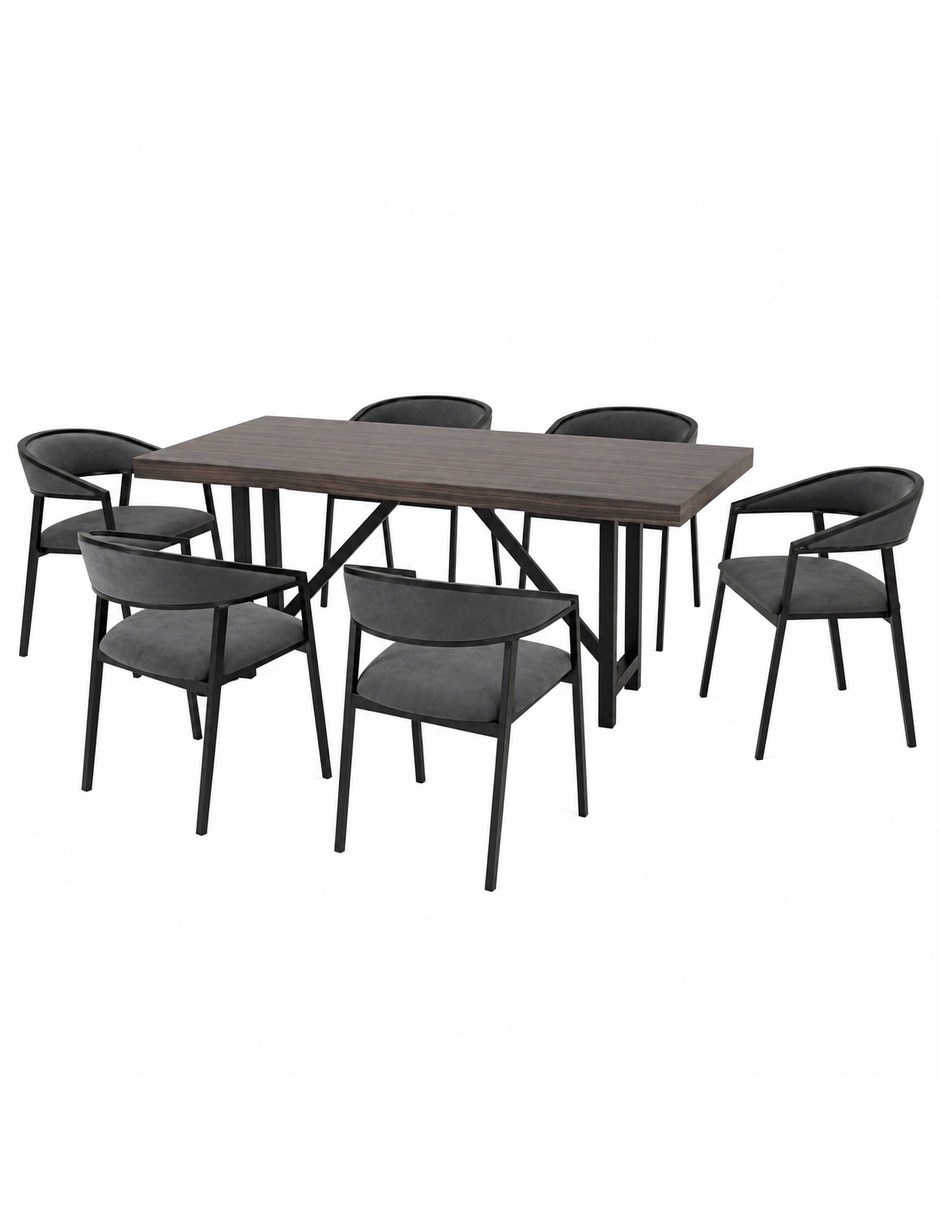 Comedor ZENTA + CAMILA para 6 personas de MDF 1