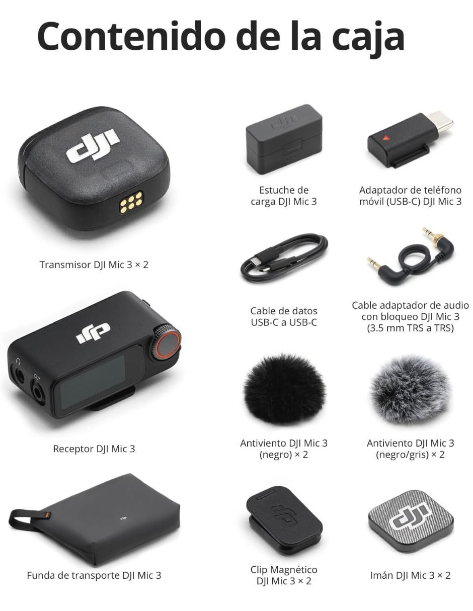 Micrófono Dji inalámbrica