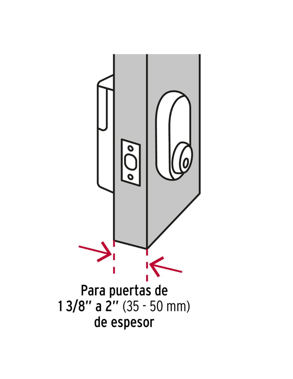 Cerradura Digital Hermex CD-26 de derecha e izquierda