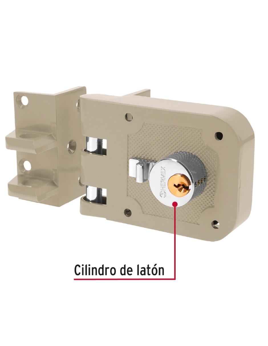 Cerradura sobreponer Hermex CS-95I izquierda