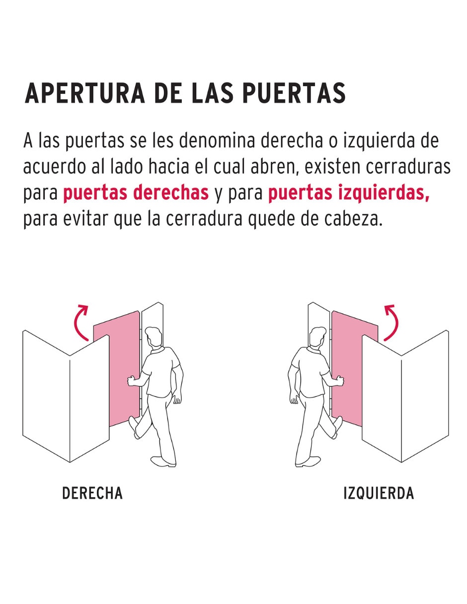 Cerradura electromecánica Hermex CEM-32D de derecha