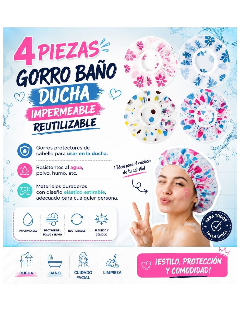 Set de gorra para baño Genérica de plástico