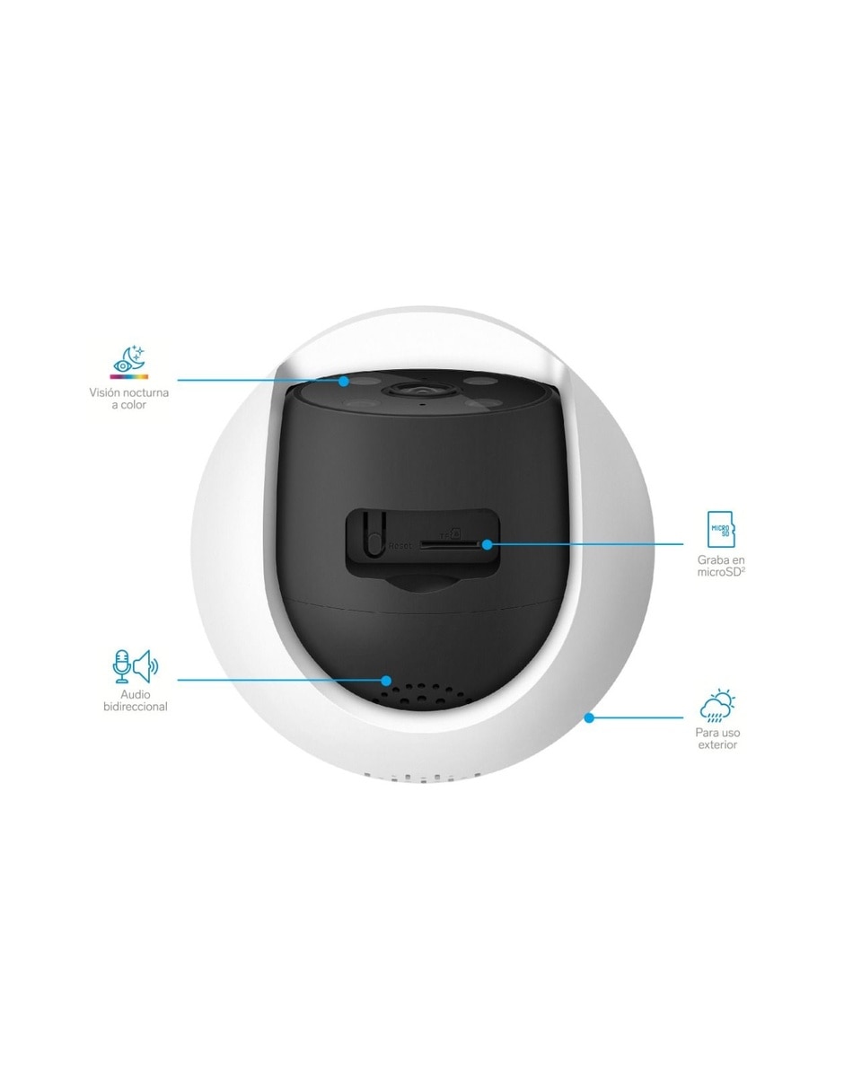 Cámara Wi-Fi de seguridad Steren modelo CCTV-638 Inalámbrica 4K/UHD 110° con capacidad de grabar para exterior