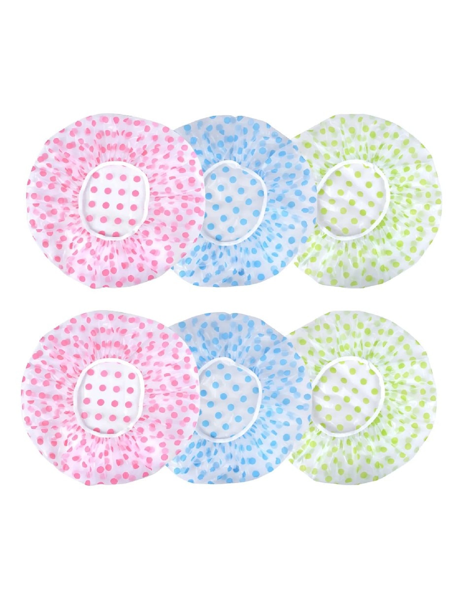 Set de gorras para baño de plástico