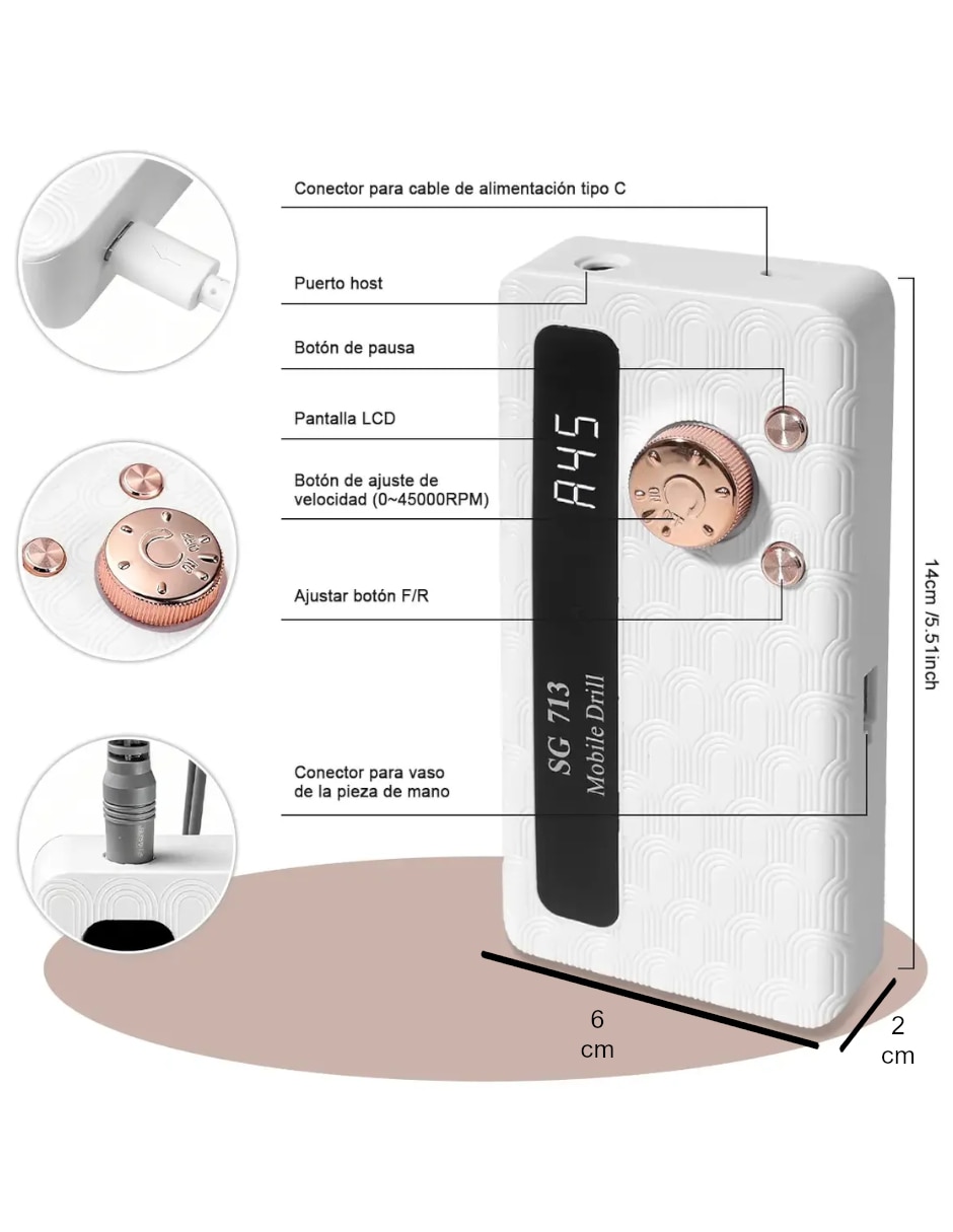 Set manicure eléctrico 5