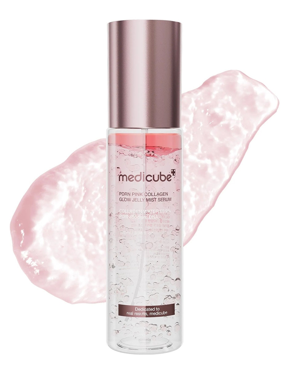 Sérum hidratante facial de colágeno rosa PDRN Glow Jelly Medicube todo tipo piel