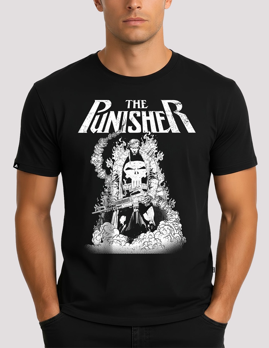 Playera disney the punisher cuello para hombre