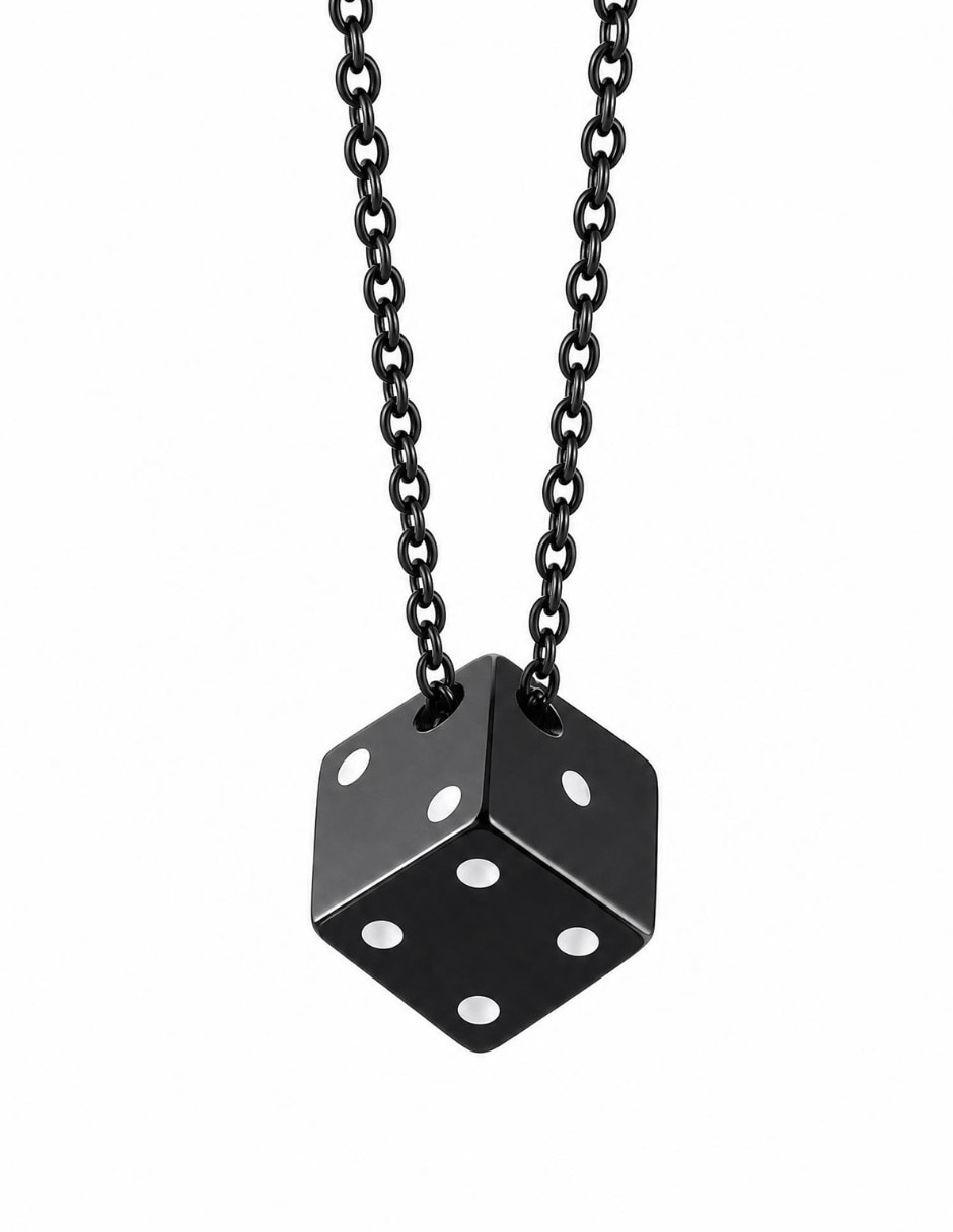 Collar con dije de cubo Chulada Black