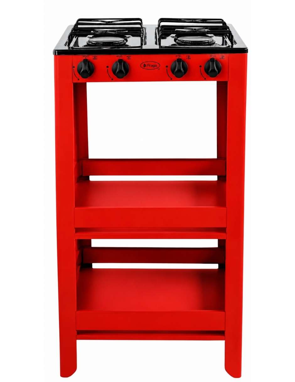 Parrilla de gas Fraga P910 4QUEM de acero porcelanizado