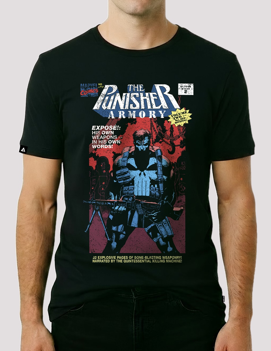 Playera The Punisher cuello redondo para hombre 2