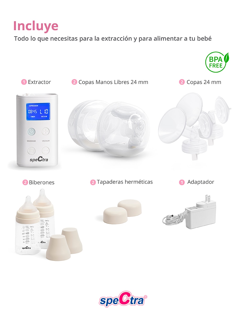 Extractor eléctrico de leche doble 6