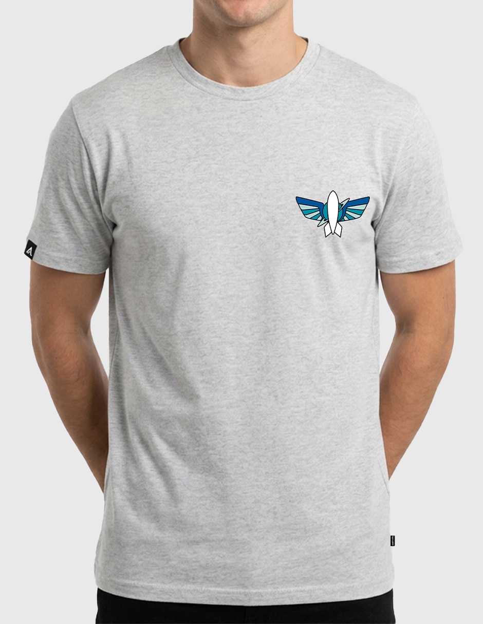 Playera disney toy story gris disney pixar original space ranger cuello redondo para hombre