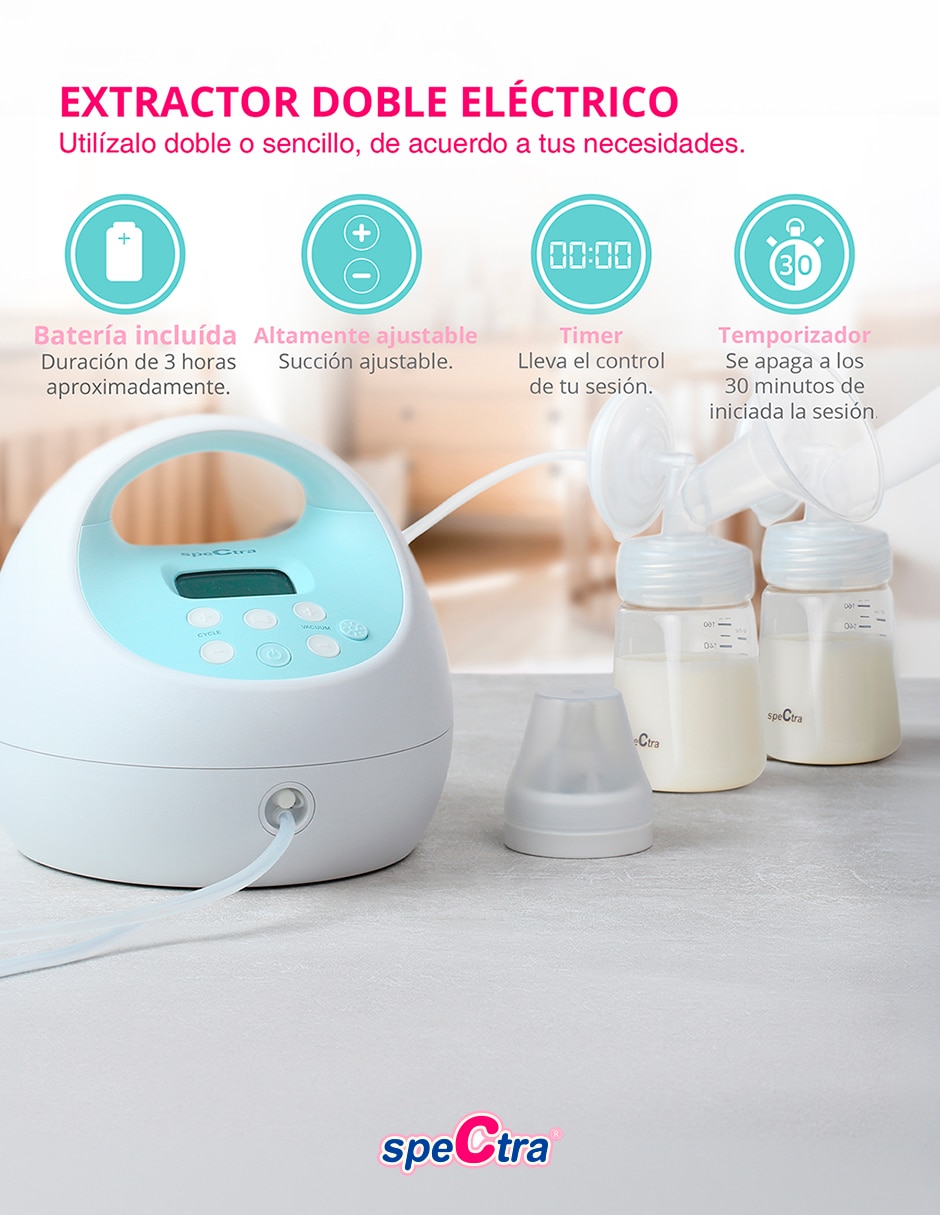Extractor eléctrico de leche doble 3