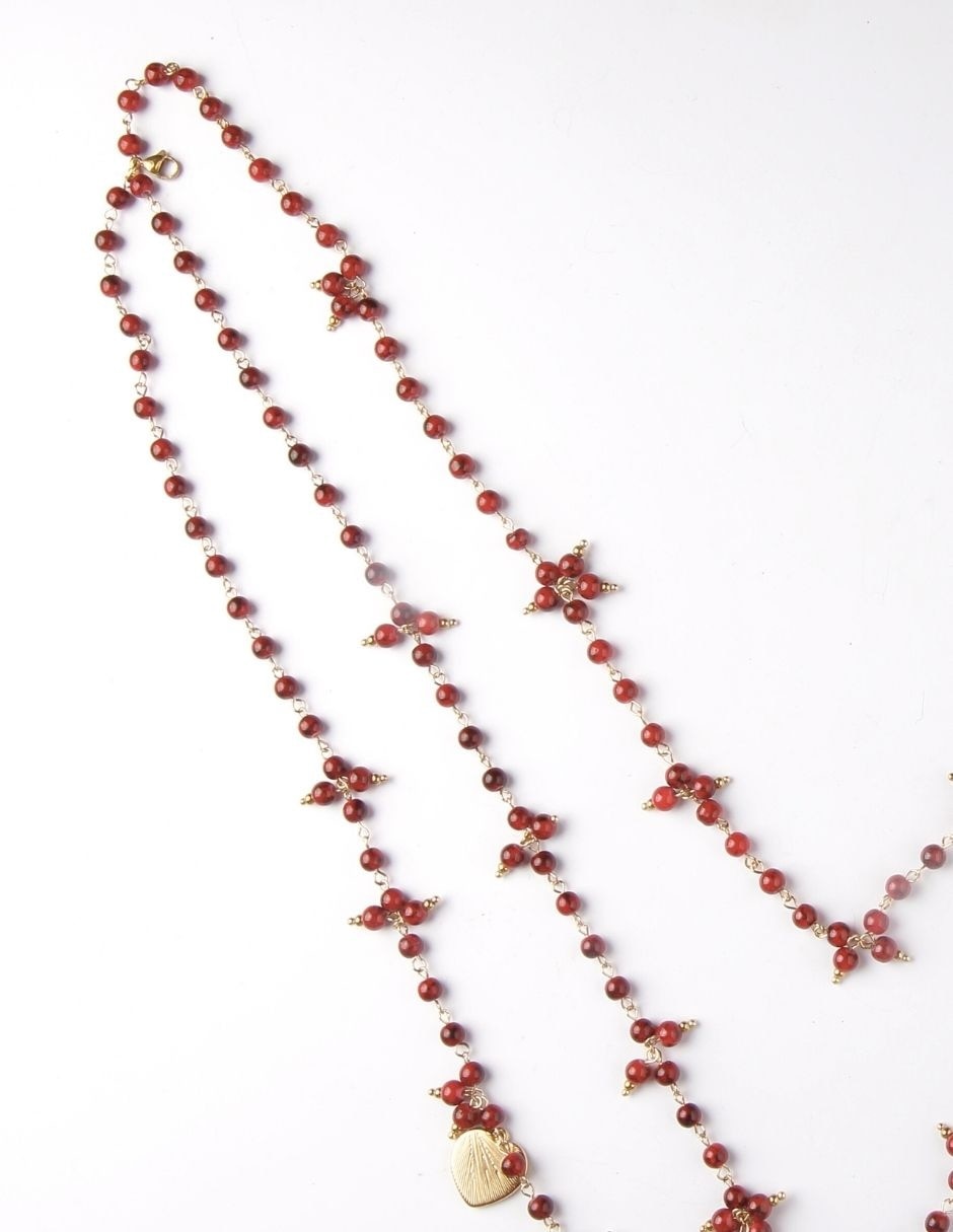 Collar de varios hilos de corazón 4