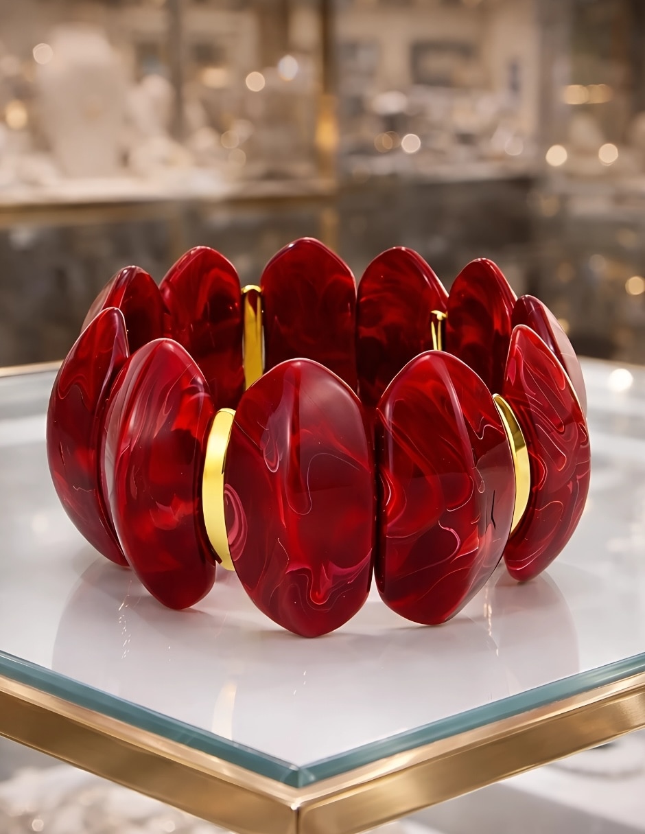 Pulsera Yoiko Ambaré con acabado brillante