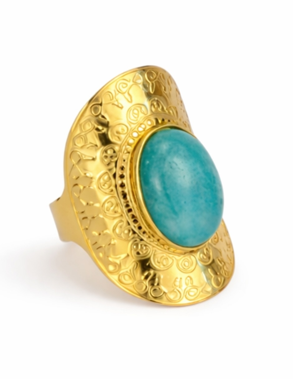 Anillo Duna baño de oro 2