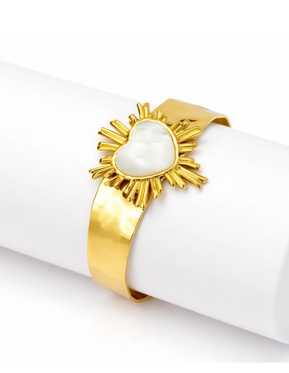 Brazalete Yoiko Sacred con acabado baño de oro