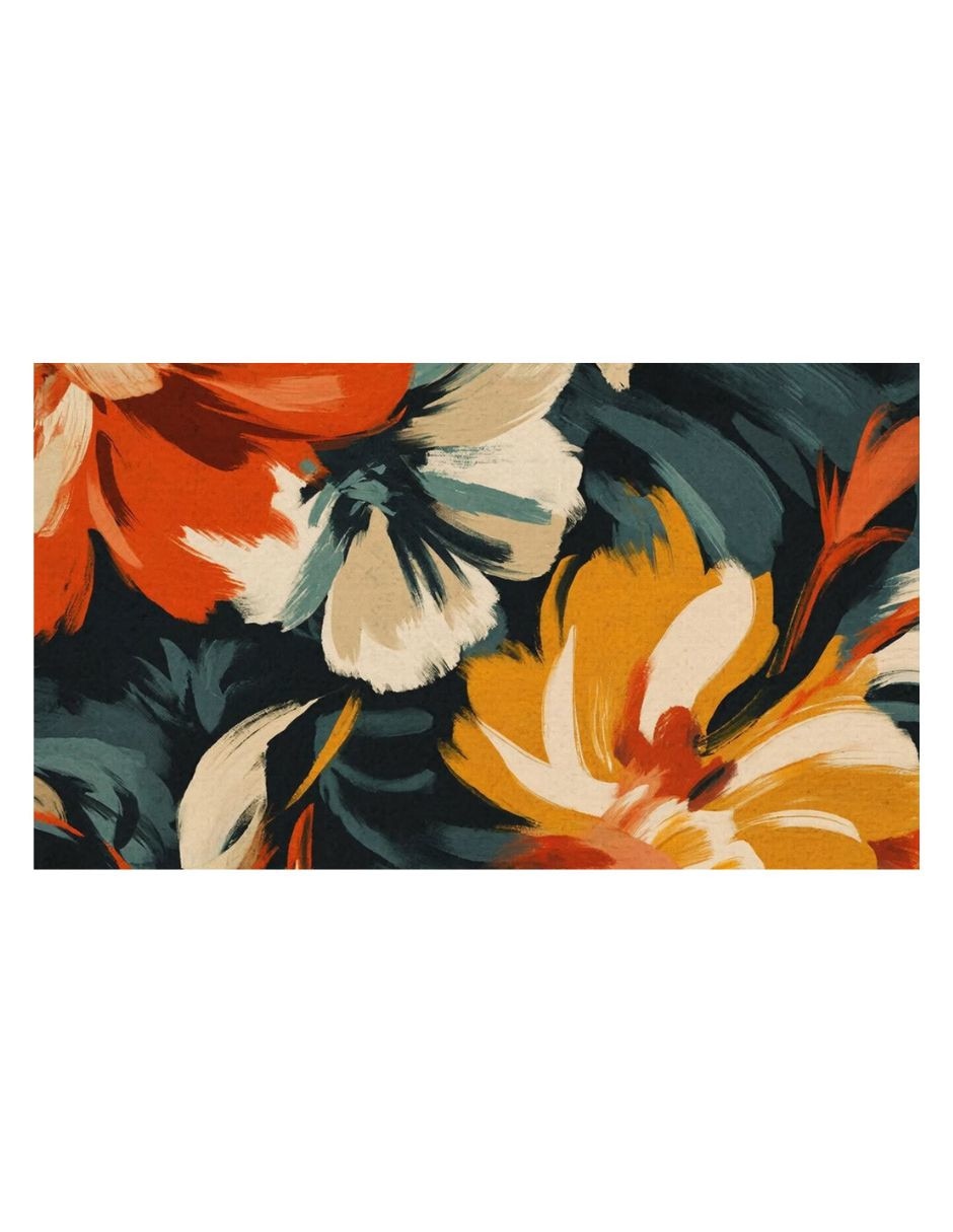 Cuadro decorativo Flores Mostaza