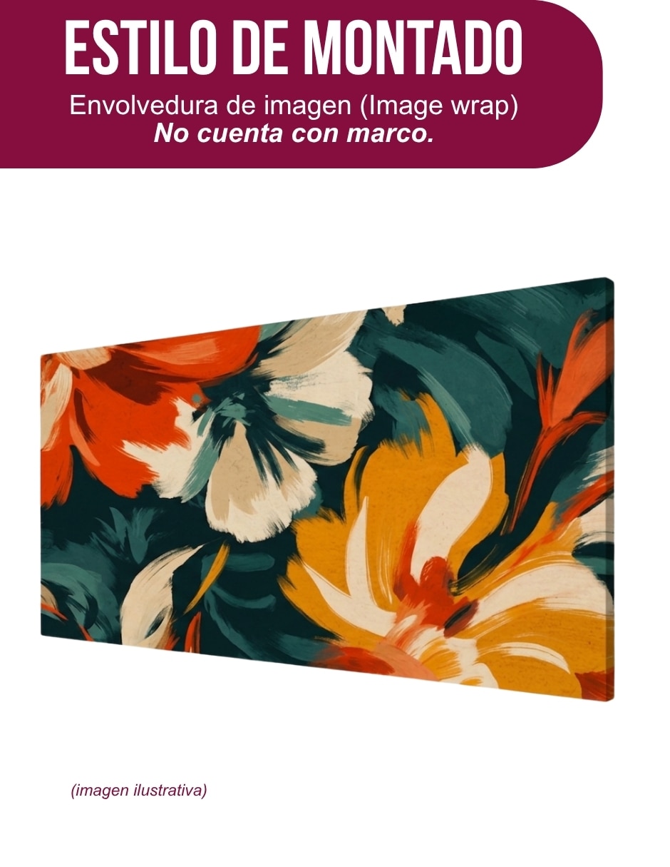 Cuadro decorativo Genérica Flores Mostaza