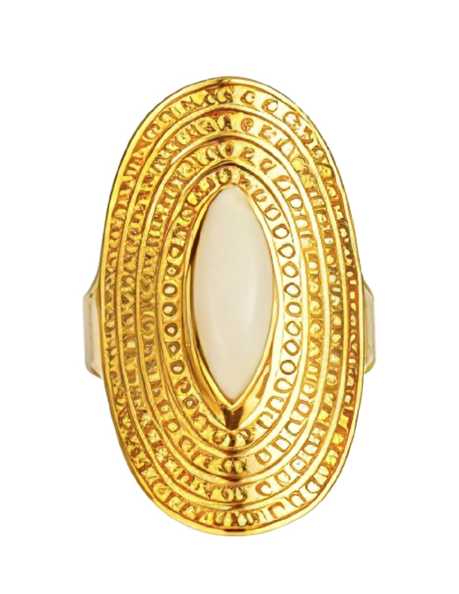 Anillo Imperial nácar baño de oro Anillo Imperial nácar baño de oro