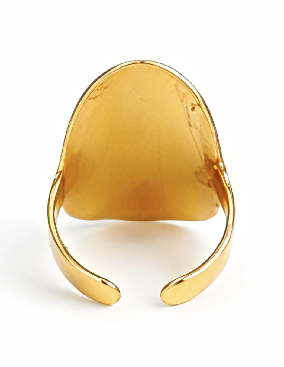 Anillo Imperial nácar baño de oro 4