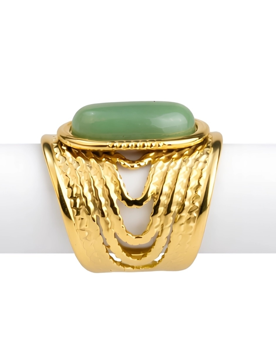 Anillo Oasis baño de oro 3