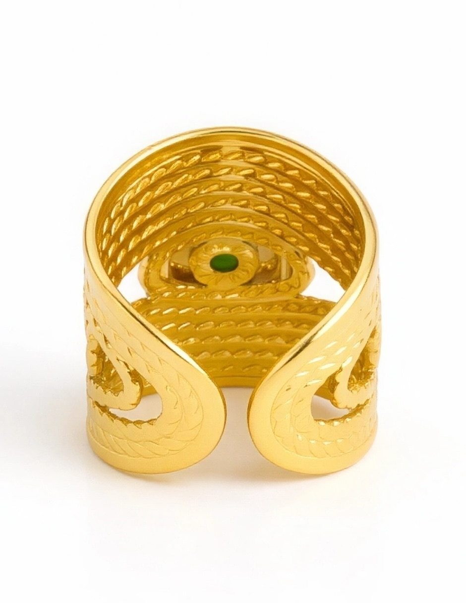 Anillo Oasis baño de oro 5