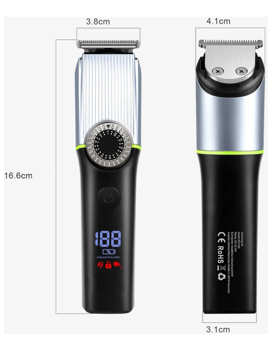 Recortadora para cabello barba y cuerpo genérica
