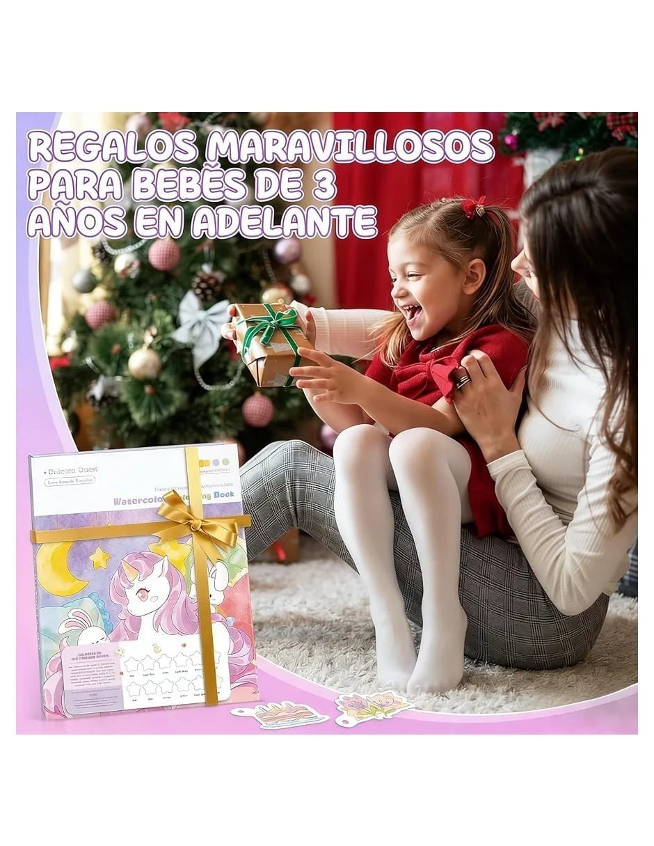 Mini libro de acuarelas unicornio Genérica