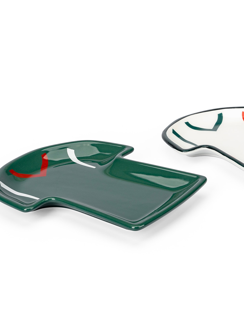 Set botaneros Crown Baccara Mundplay Fútbol de Cerámica