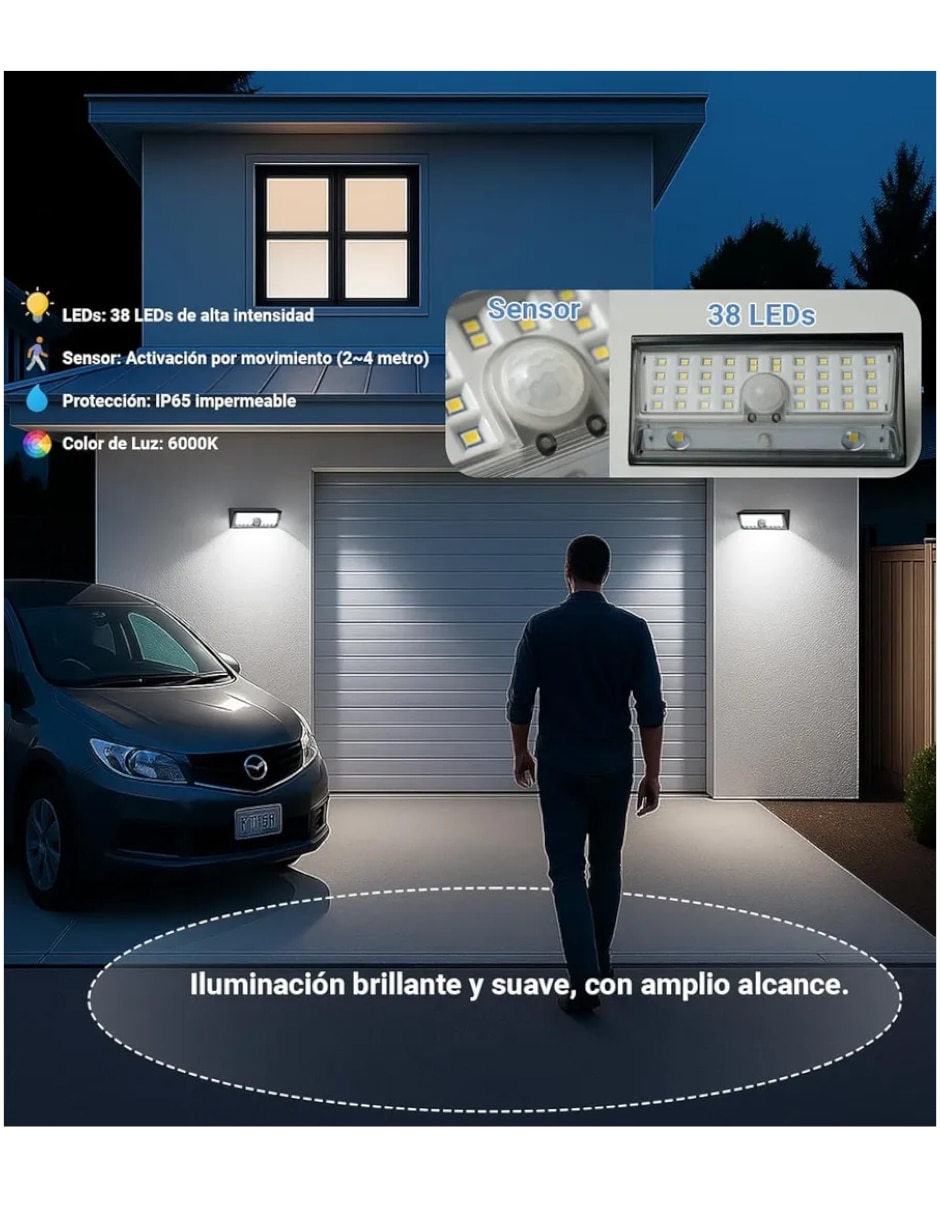 Set de lámparas solares led 3
