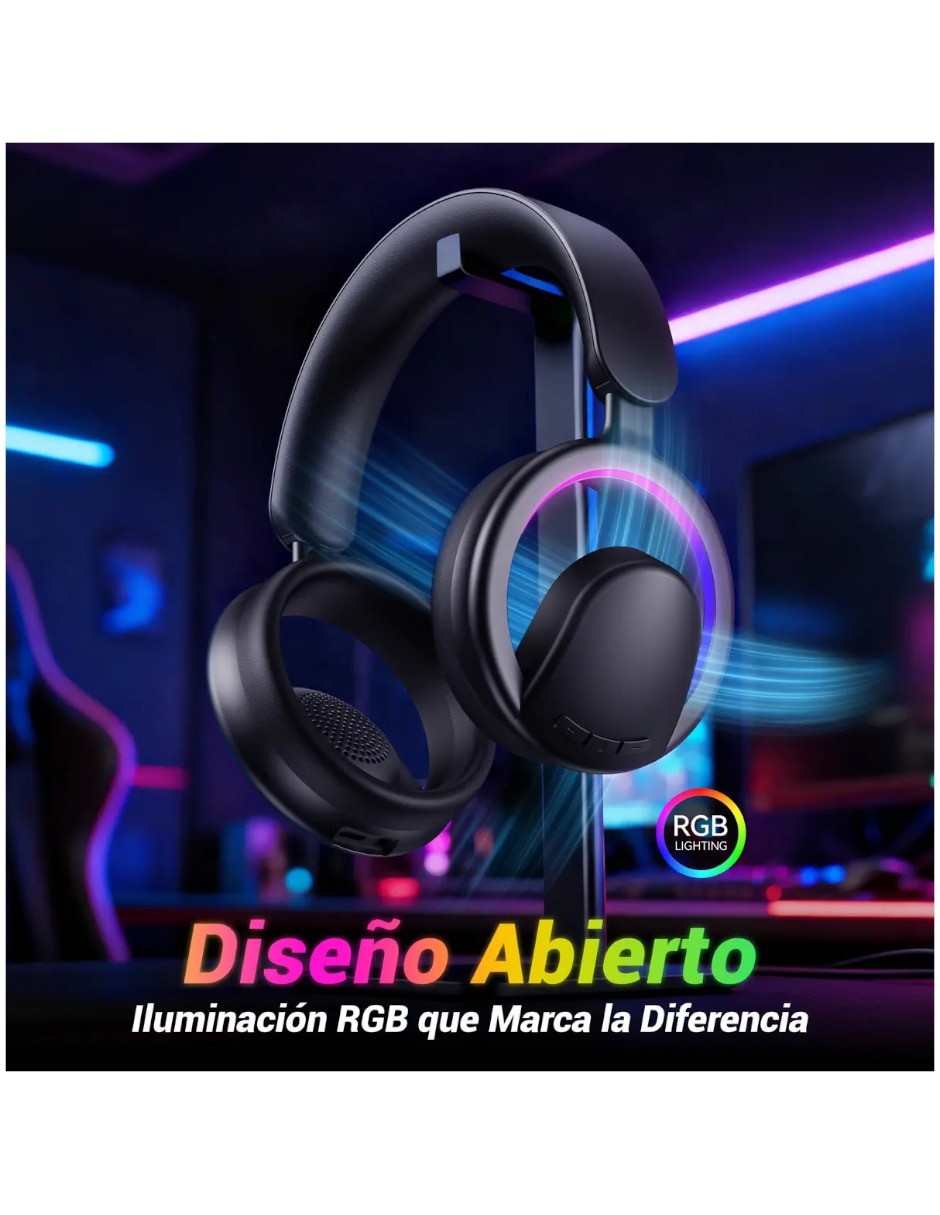 Audífonos gamer Over-Ear Genérica Inalámbrica con cancelación de ruido