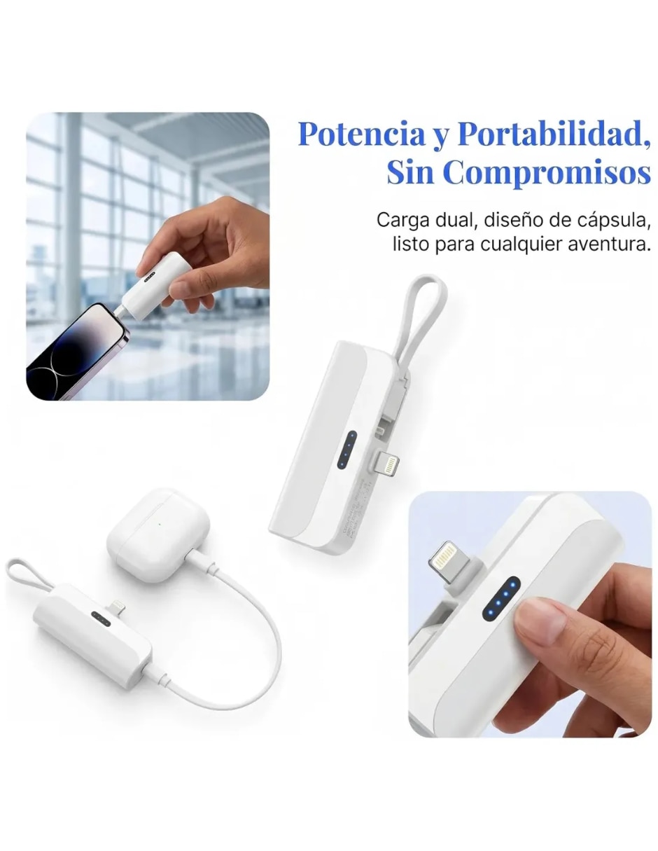 Batería portátil Genérica 5000 mAh