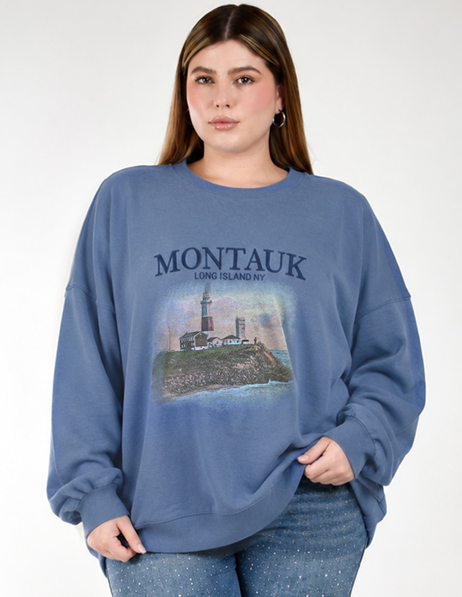 Sudadera con sin capucha para mujer