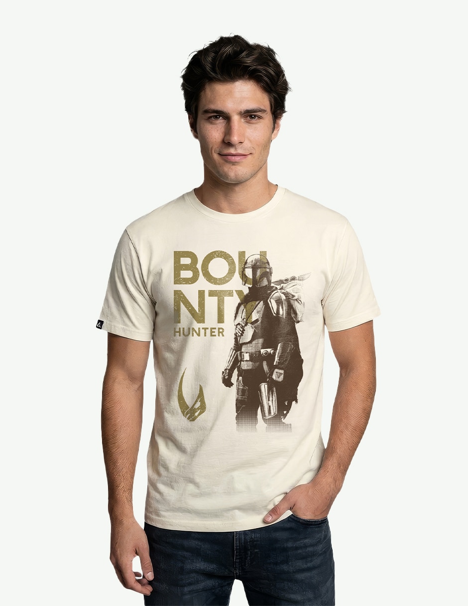 Playera The Mandalorian cuello redondo para hombre Playera The Mandalorian cuello redondo para hombre