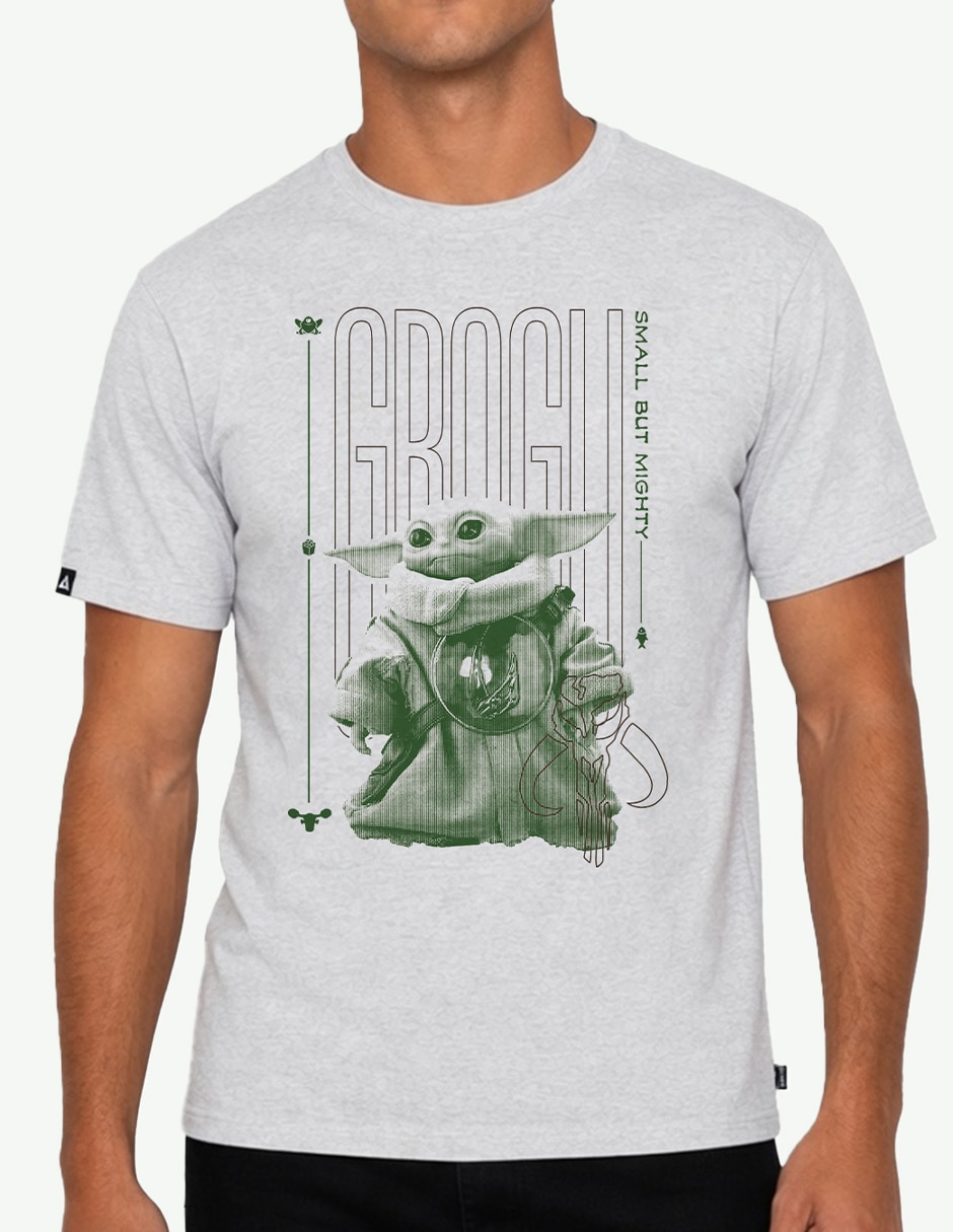 Playera The Mandalorian And Grogu cuello redondo para hombre 2