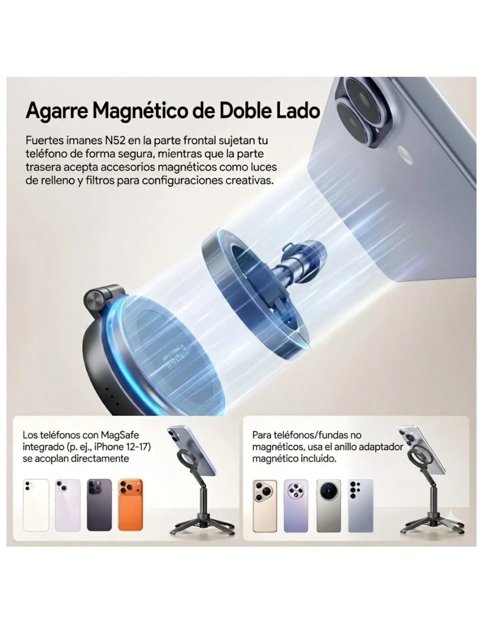 Selfie stick Genérica soporte magnetico
