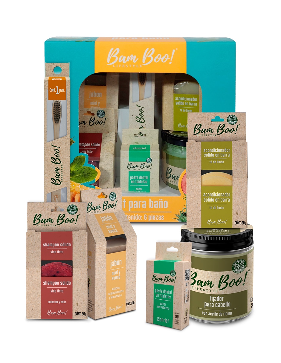 Kit de shampo y gel para cabello 6 piezas Lifestyle