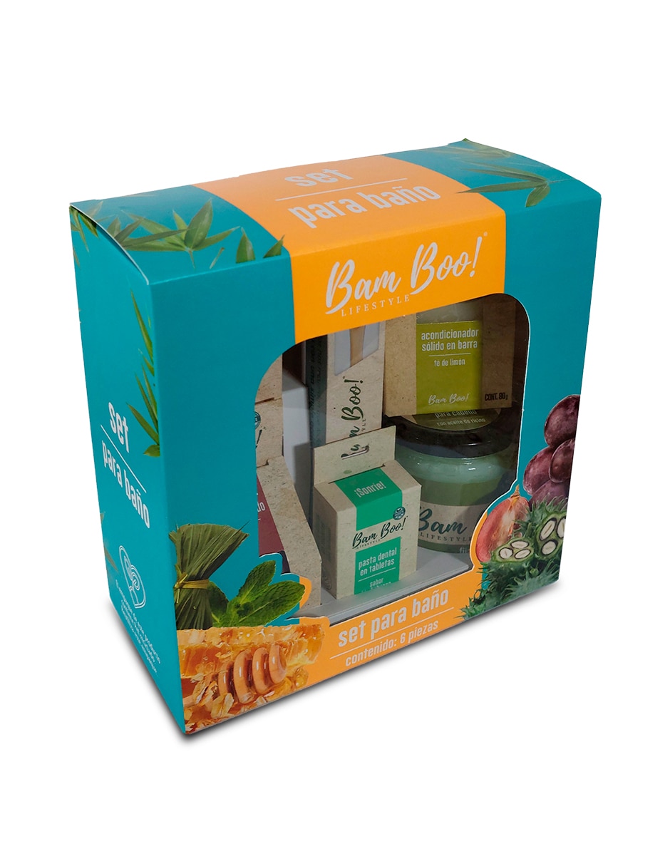 Kit de shampo y gel para cabello Todo tipo Set para Baño 6 Pzas SIN FAMILIA 4