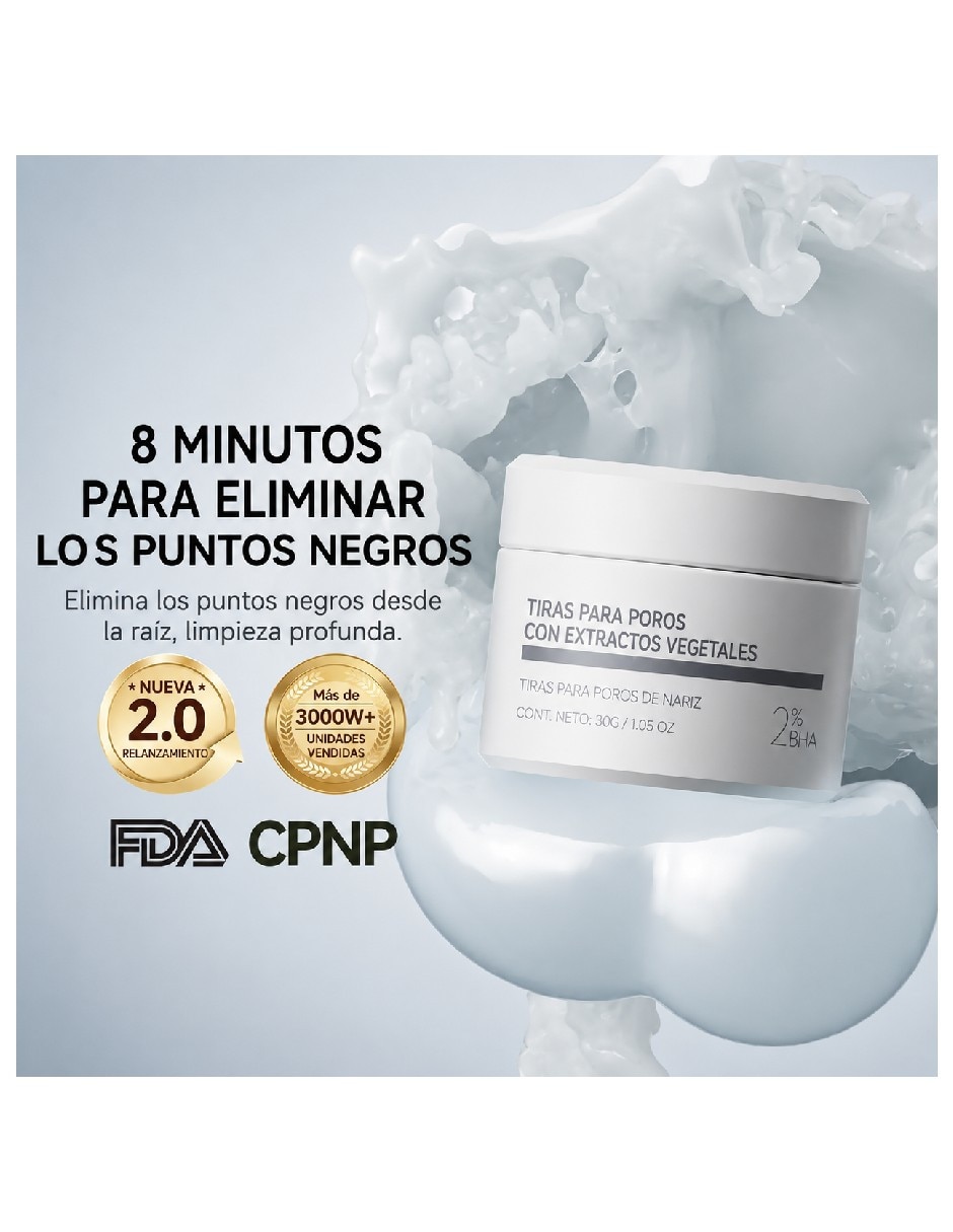 Mascarilla facial removedora de puntos 20g para acné Genérica