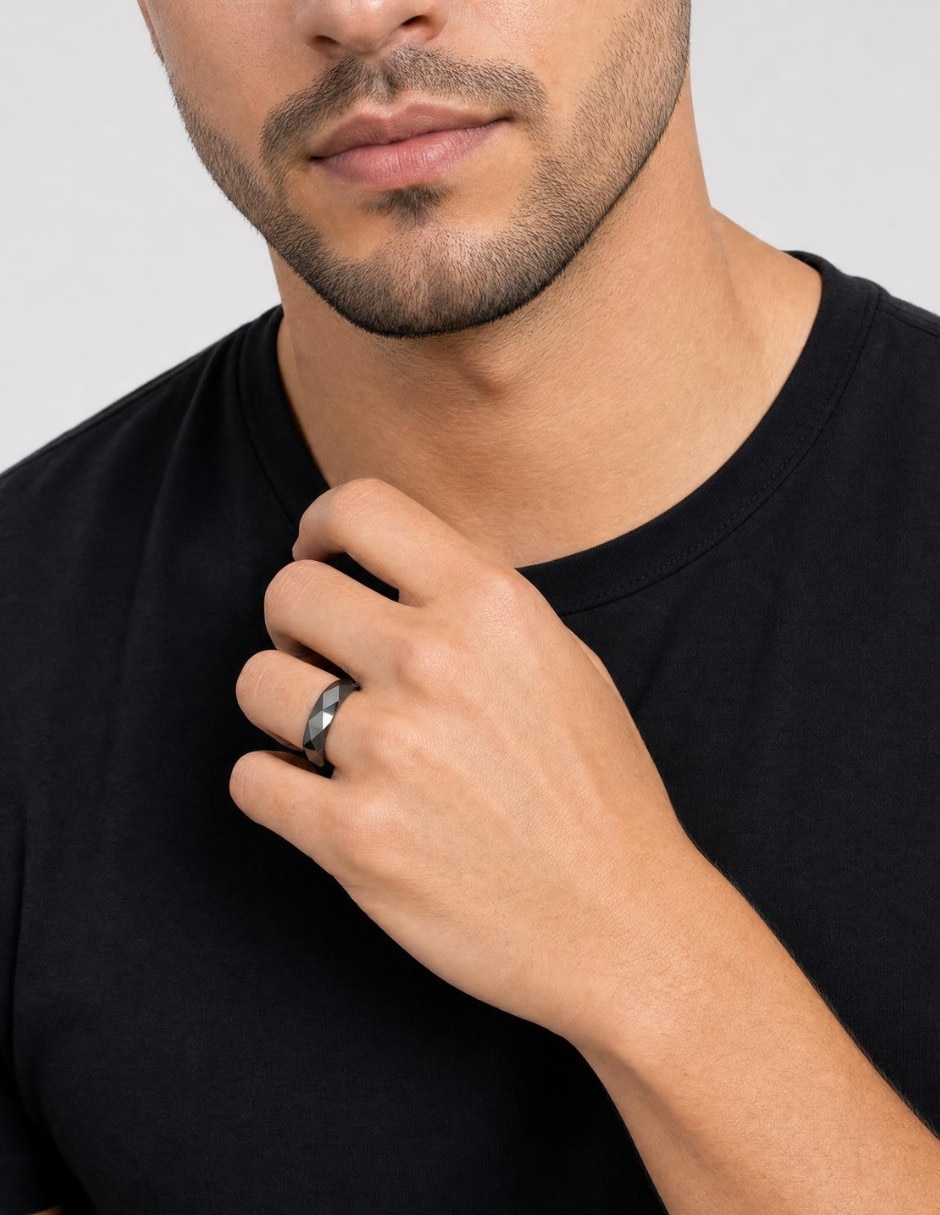 Anillo Chulada Black pulido