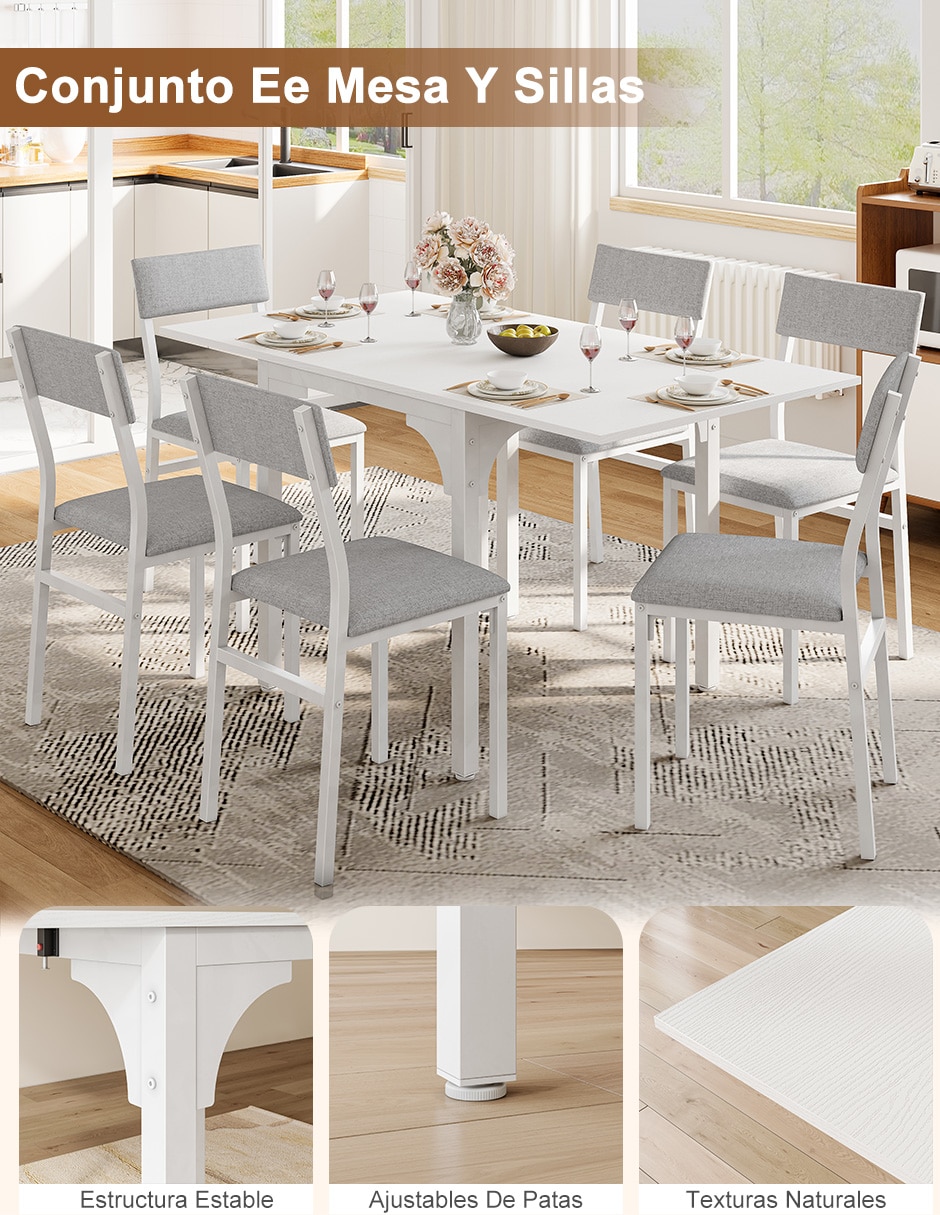 Comedor extendible para 6 personas 5