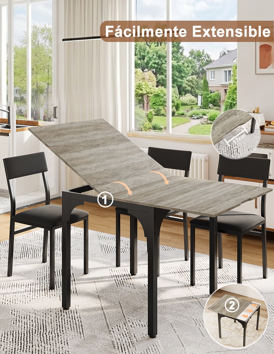 Comedor extendible Nuestro Nido para 6 personas