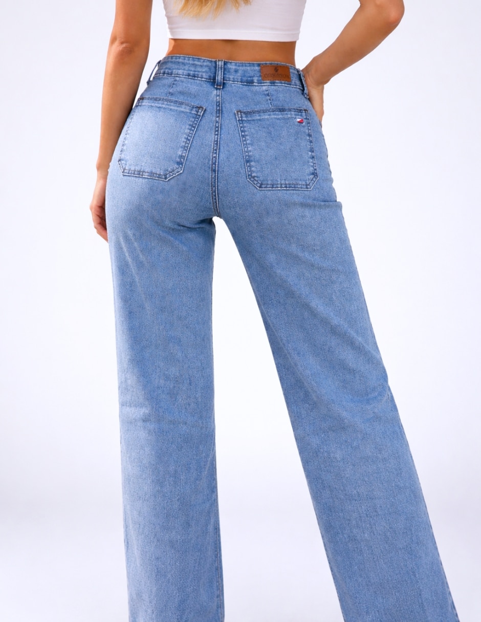Jeans wide leg para mujer 4